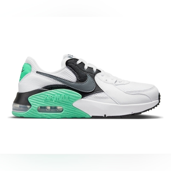 Nike Air Max White and Green Sneakers - Picture 2 of 11